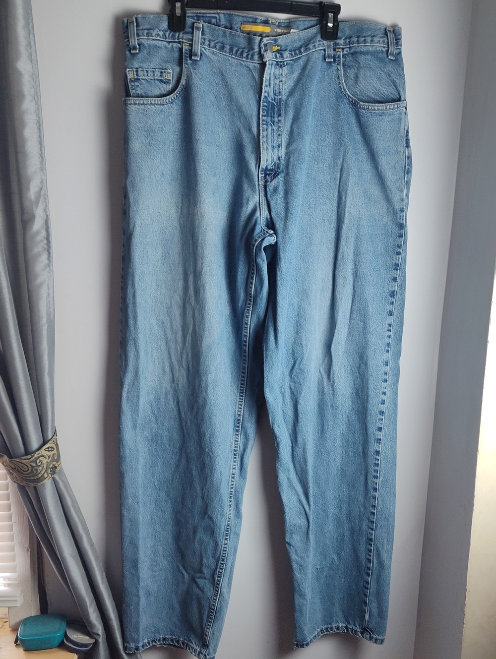 Vintage Levi's '90S Silver Tab Baggy Men's Denim Blue Jeans Light Wash Size40x38